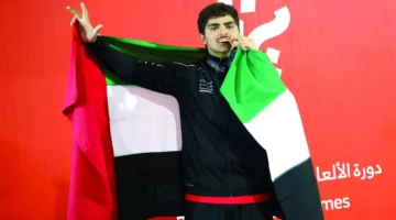 ميدالية إماراتية أولى في الألعاب الآسيوية للشباب تحققها مطرقة محمد عادل